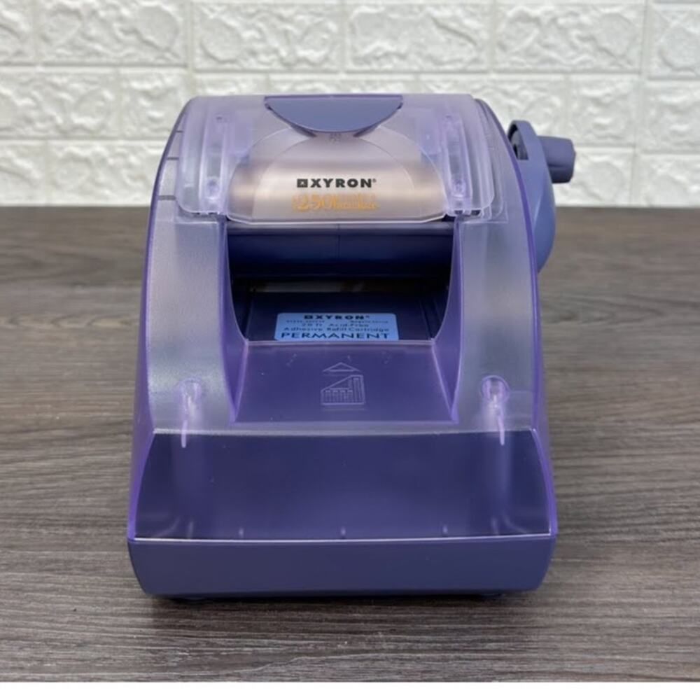Xyron Model 250 Create A Sticker Maker Machine Manual Purple USA Scrapbooking